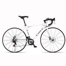 Новый продукт, дорожный велосипед с регулируемой скоростью, двойной дисковый тормоз, сломанный ветер, изогнутая ручка, женский и мужской взрослый велосипед 2024 - купить недорого