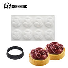 SHENHONG Silicone Cake Mold Almond Mousse Pastry Moulds Tart Ring Chocolate Muffin Dessert Decorators Baking Decorating Tool 2024 - buy cheap