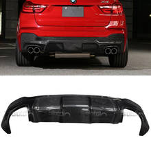 For BMW F26 X4 M-Tech Real Carbon Fiber Diffuser Rear Bumper Lip Spoiler M Sport 2014-UP 2024 - buy cheap