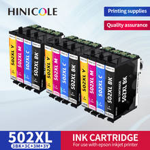 HINICOLE Ink Cartridge for EPSON 502 T502XL for Expression Premium XP5100 XP5105 Wrokforce wf-2865 wf-2860 Printer Ink Cartridge 2024 - buy cheap