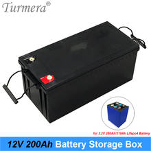 Caixa de armazenamento de bateria turmera, 12v 24v 48v, para 3.2v 310ah 280ah lifepo4, sistema de energia solar e fonte de alimentação ininterrupta 2024 - compre barato