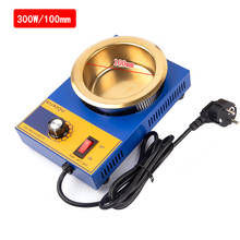 300W 220V Solda Desoldering Bath Pote Solda de Estanho Forno de Fusão de Termorregulação 100/80/50/38mm Plugue DA UE de 200 ~ 450 Graus Centígrados 2024 - compre barato