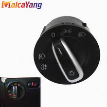 5ND941431A Chrome Headlight light Control Switch For VW Caddy Tiguan Touran Golf MK6 Jetta MK5 VW Passat B6 3C 3C8941431C 2024 - buy cheap