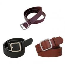 Cinturón cuadrado con hebilla de Metal para mujer, cinturón ajustable, negro, sin marco, para fiesta 2024 - compra barato