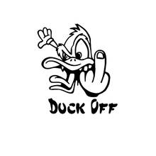 SZWL Personality Duck Off Decal Car Sticker Cover  Scratch Waterproof Sticker Accessories Decoration Vinyl,12cm*13cm 2024 - buy cheap