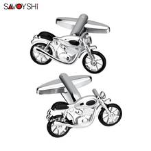 Saveyshi-gemelos de motocicleta para hombre, botones de camisa, novedad, esmalte, regalo de marca, joyería, grabado gratis, nombre 2024 - compra barato