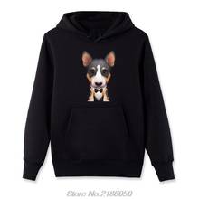 Sudadera con capucha para hombre, prenda deportiva masculina de lana con estampado de Bull Terrier en inglés, ropa de calle bonita 2024 - compra barato