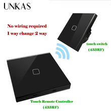 UNKAS EU Standard Touch Switch + Wireless Stick Touch Switch (Touch Remote Controller) Touch Switch Shape Remote Controller 2024 - buy cheap