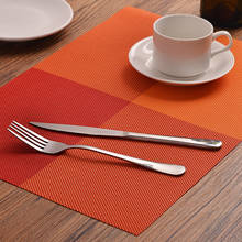 4pcs PVC Plastic Placemats Anti-skid Washable Table Mats Heat-resistant Placemats for Dining Table Runner Linens Place Mat 2024 - buy cheap