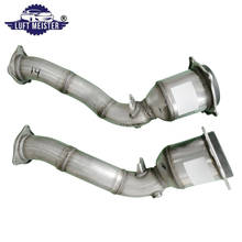 Pair Front Catalytic Converter for Porsche Cayenne 4.8  V8 - Gas 2011-2014 Without Turbocharger Exhaust Pipe 958113021AX 2024 - buy cheap