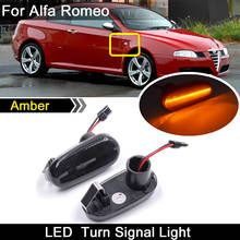 2Pcs For Alfa Romeo GT 147(937) MiTo 955 FIAT Bravo 198 Smoked Lens Car Front LED Side Marker Light Turn Signal Lamp 2024 - buy cheap