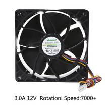 Miner Cooling Fan 12038 12V 3A Dual Ball Bearing Brushless 4-Wire PWM Temperature Control Radiator Air Cooler NX613-A00 HX6A 2024 - buy cheap