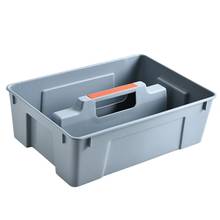 Ящик для хранения инструментов с 2 разделителями, портативный пластиковый ящик для инструментов с ручкой для дома, кухни, гостиной 2024 - купить недорого