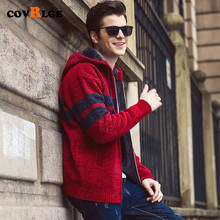 Men New Casual Cardigan Sweater 2019 Autumn Winter Zipper Men Winter Fashion Striped Pocket Knit Outwear Coat Sweater Men MWK011 2024 - buy cheap