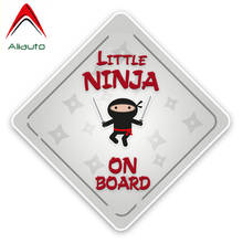 Aliauto Lovely Car Sticker Little Ninja on Board Decoration Vinyl Decal Cover Scratches for Mercedes Kia Rio Lancer,15cm*15cm 2024 - buy cheap