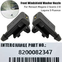 2Pcs Car Front Windshield Washer Spray Nozzle Jet for Renault Megane 2 3 Mk2 mk3 Scenic 2 Laguna Fluence OE# 8200082347 2024 - buy cheap