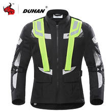 DUHAN-Chaqueta de Motociclista de malla transpirable para hombre, ropa reflectante de carreras, para verano 2024 - compra barato