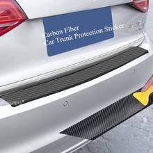 90cm Carbon Fiber Car Trunk Protection Sticker For Volkswagen VW Polo Passat B5 B6 B7 CC Golf 4 5 6 7 Touran T5 Tiguan Bora 2024 - buy cheap