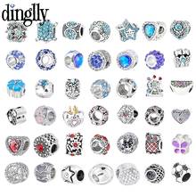 Dinglly-Cuentas de diamantes de imitación azules para mujer, accesorio brillante para pulsera y collar, cadena de hueso de serpiente, Diy 2024 - compra barato