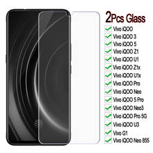 2-1 Pcs Phone Glass For Vivo iQOO Neo 855 Neo3 G1 9H Screen Protector Film Cover For Vivo iQOO U1 U1x U3 Z1 Z1x 3 5 Pro 5G Glass 2024 - buy cheap