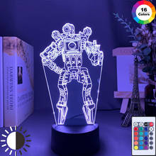 Game Led Night Light Touch Sensor Battery Powered Bedroom Usb Table 3D Lamp Gift Usb Battery Led Colorful Acrylic 3D Lamp 2024 - buy cheap