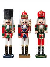 3PCS/Set Christmas Wooden Nutcracker Soldier Jewelry 38CM Puppet Toy Gift Children's Room Decoration Ornament 2024 - buy cheap