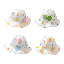 Cartoon Baby Panama Beach Sun Hat Summer Children Girl Bucket Cap Kids Fruit Print Outdoor Hats Toddler Girls Fisherman Visor 2024 - buy cheap