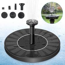 Round Solar Fountain Bird Bath Fountain Garden Pool Pond Solar Panel Floating Fountain  Garden Patio Decor Lawn Decoration 2024 - buy cheap