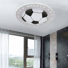 Lâmpada led de teto para crianças, lâmpada circular moderna de futebol para quarto 2024 - compre barato