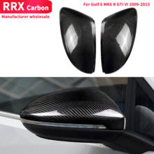 2 Pcs Left And Right Universal Style  Rearview Mirror Replacement Style  For Golf 6 MK6 R GTI VI 2009-2013 Real Carbon Fiber 2024 - buy cheap