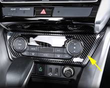 Interior Dashboard AC Air Condition Switch Cover For Mitsubishi Eclipse Cross 2018-2022 Carbon Fiber Overlay 2024 - buy cheap