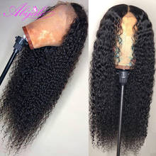 Abijale Curly Human Hair Wig Brazilian Lace Front Human Hair Wigs For Black Women Glueless Wigs 13x1 T Part Wig 2024 - buy cheap