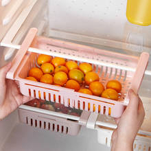 2pcs Stretchable Refrigerator Organizer Kitchen Refrigerators Drawer Shelf Plate Fresh Food Storage Rack Pull-out Drawers Rack 2024 - buy cheap