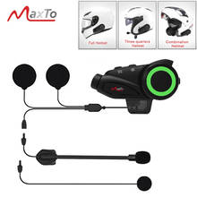 Водонепроницаемый видеорегистратор для мотоцикла 6 водителей, универсальный видеорегистратор с поддержкой Bluetooth, Wi-Fi, для шлема на все/половину лица, видеорегистратор Maxto M3 2024 - купить недорого