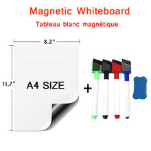 Magnetic Whiteboard Sticker Calender Planner Soft White Board Marker Eraser Drawing Fridge Magnet Drawing Board for Wall A4 Size 2024 - buy cheap