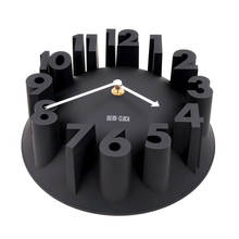 Большие настенные часы в стиле арт-деко для гостиной, бесшумные дизайнерские настенные часы с наклейкой, настенные часы для украшения гостиной и дома 2024 - купить недорого
