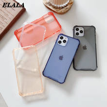 Transparent Case for iPhone 13 12 Mini 11 Pro Max XR XS 6 7 8 Plus SE 2020 Color Shockproof Soft TPU Phone Cover Slim Fit Funda 2024 - buy cheap