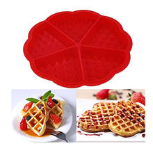 Molde de silicone para waffles, formas à prova d'água de silicone para bolo de chocolate, waffle, ferramentas de cozinha 2024 - compre barato