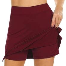 Falda de tenis activa para mujer, pantalón corto interior ligero, para entrenamiento de Golf, faldas de tenis 2024 - compra barato