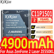 Bateria para asus zenfone 2 laser c11p1501 4900mah, bateria para asus zenfone 2 5.5/6 zenfone selfie ze550kl ze600kl ze601kl z00ld z011d zd551kl z00ud 2 2024 - compre barato