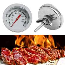 Stainless Steel Barbecue BBQ Smoker Grill 50-500 degrees Celsius Thermometer Temperature Gauge J6PC 2024 - buy cheap