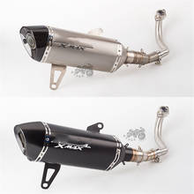 Tubo de escape modificado XMAX250 para motocicleta, tubo de enlace frontal XMAX300, tubo de escape modificado de Escorpio XMAX 2024 - compra barato