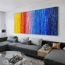 AAHH-pintura al óleo abstracta para sala de estar, imágenes artísticas de pared, patrón colorido para decoración del hogar, impreso sin marco 2024 - compra barato