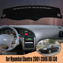 Capa para painel automotivo, capa para painel de automóveis, para hyundai elantra 2009-2016, xd i30 lhd rhd 2024 - compre barato