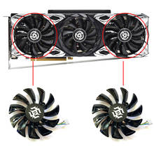 Ventilador de gpu rtx 3080, 2 peças, 85mm ga92s2u, 4pin, para zotac geforce RTX3080-10G6X rtx2080 ti rtx 2080 segundos, ventiladores para resfriamento 2024 - compre barato