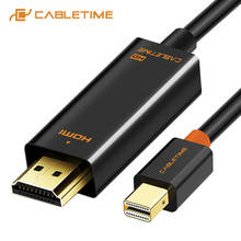 CABLETIME-Cable Mini DisplayPort dp a HDMI, compatible con HDMI DP, 4K, 1080P, TV, ordenador portátil, MacBook Air Surface pro, C056 2024 - compra barato