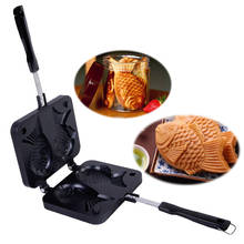 Taiyaki Japanese Fish-Shaped Bakeware Waffle Pan Maker Japanese Pancake Double Pan Stainless Steel Frypan Home Cake Tools 2024 - buy cheap