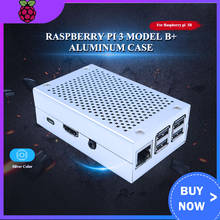 Металлический Чехол Raspberry Pi 3 Model B + Plus, корпус из алюминиевого сплава, серебристый корпус, совместимый с Raspberry Pi 3 2024 - купить недорого