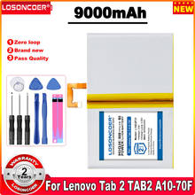 Аккумулятор LOSONCOER L14D2P31, 9000 мАч для Lenovo Tab 2, задняя фотография 2024 - купить недорого