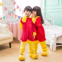 Pijama infantil winnie bear, roupa de dormir com capuz, peça única, cosplay de animais, halloween, anime 2024 - compre barato